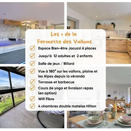 Holiday home La Fermette Des Vallons - Jacuzzi - Billard *